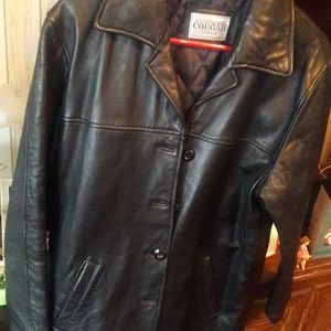 women leather car coat